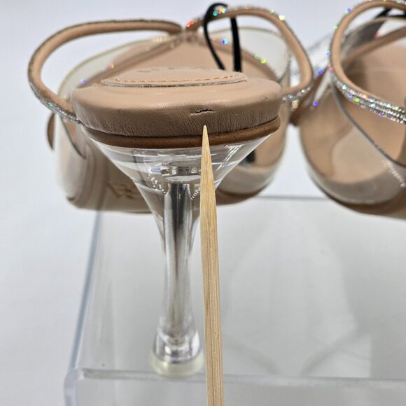 Zara Rhinestone Translucent Heels - NWT - Picture 15 of 17